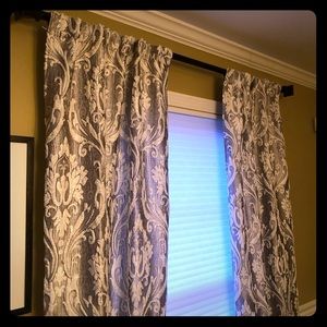 Set of 4 Jaquard curtain panels, 50x95